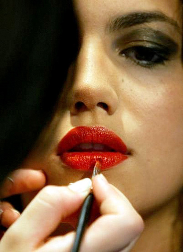 chanel blue red lipstick set