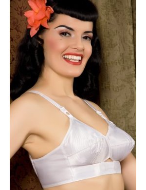 1950s Green Underwired Bra - Vintage Elegance in Lingerie - What Katie Did