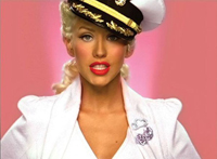Christina Aguilera Sailor Pin Up