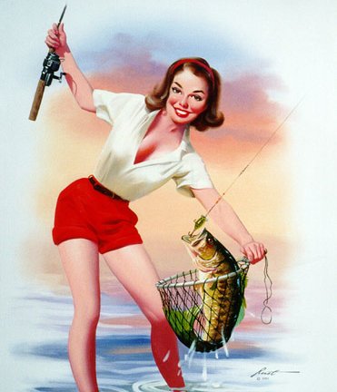 Pinup Art A work by Donald Rust a prolific artist who has created a large