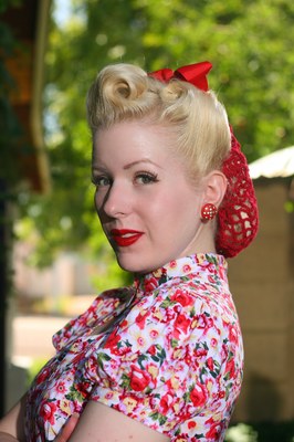 Pin up hairstyles for short hair