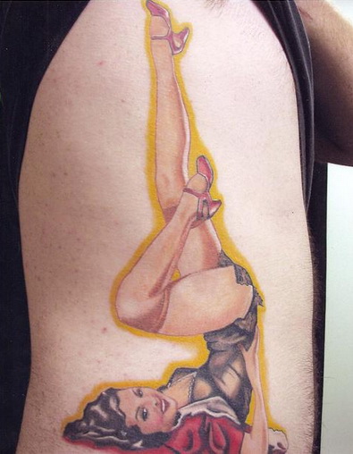 PinUp tattoos These attoos often revolve on pin up icons like Betty Grable