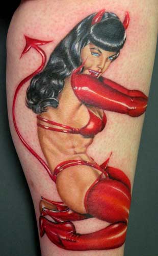 Pinup Tattoos Sexy Pin Up Women On Skin