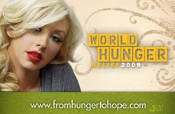 Christina Aguilera World Hunger Relief