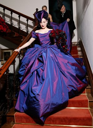 dita von teese wedding